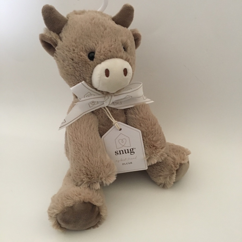 NEW Snug Plush Cow Soft Baby Toy Stuffed Animal Baby Gift